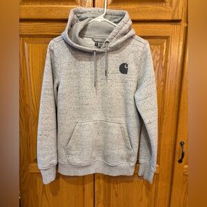 Carhartt Heather Gray Hooded Sweatshirt